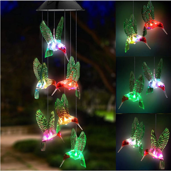 LED Wind Chime Solar Light 1 1 1