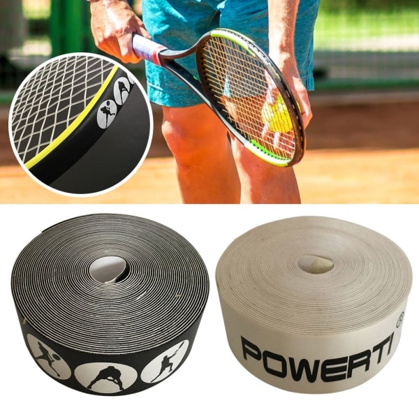 Tennisracket Beskyttende Tape Racquet Hodebeskyttelse-klistremerke SVART black
