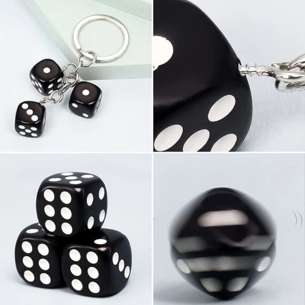 3 kpl Avainnippu Dice Avaimenperä STYLE 1 STYLE 1 Style 1