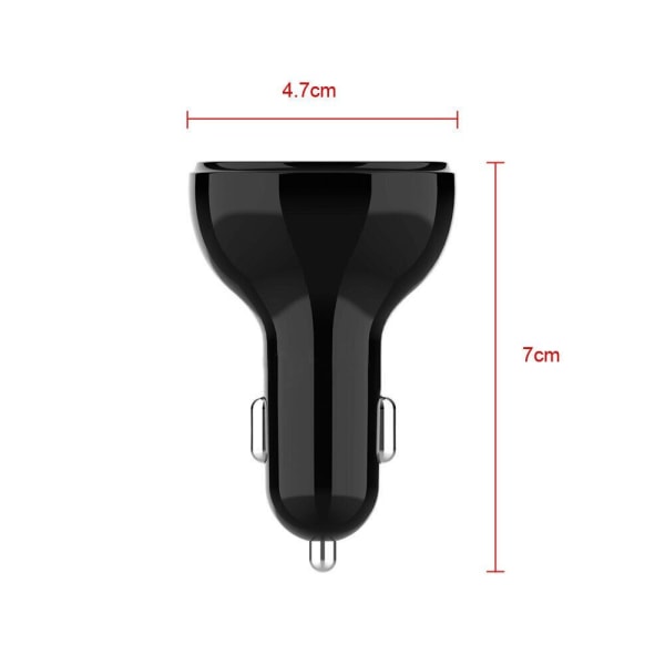 USB Bil Hurtiglader Biladapter Sikker Lader