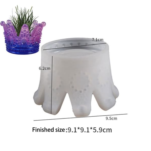 Vase Silikone Form Blomsterpotteforme 7 7 7