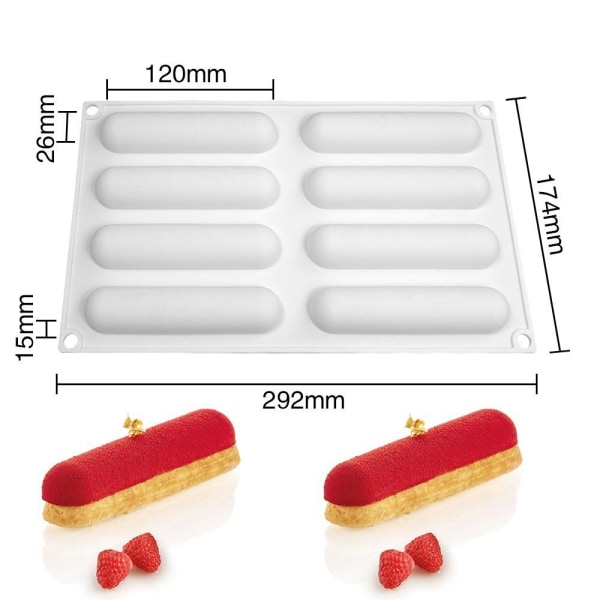 3D-tikku Puolisylinterimäinen pitkä kaistale 04 04 04