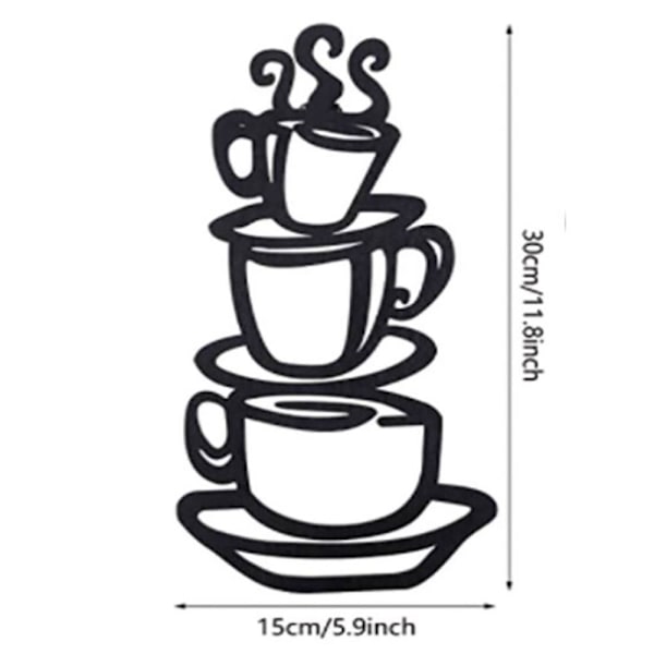Kaffe Vægdekoration Vægophæng jern Værelse Vægdekoration
