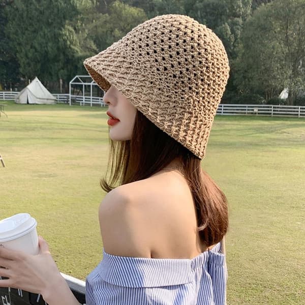 Sunshade Bucket Hats Semsket Panama Hat 2 2 2
