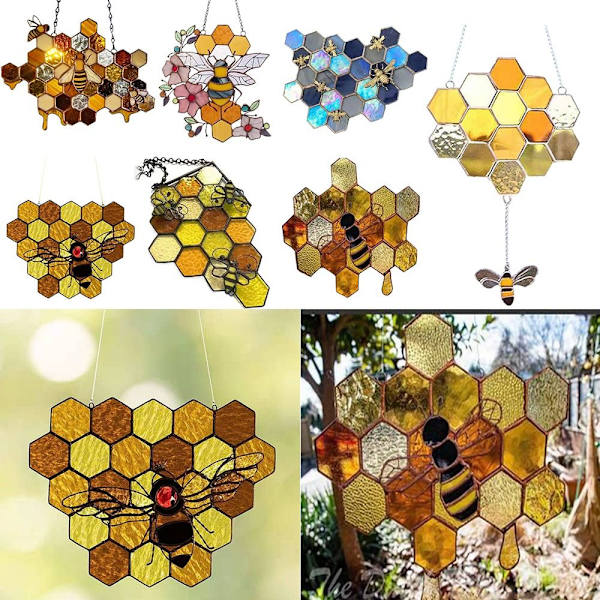 Honeycomb riippuva koriste sarjakuva Bee 6 6 6