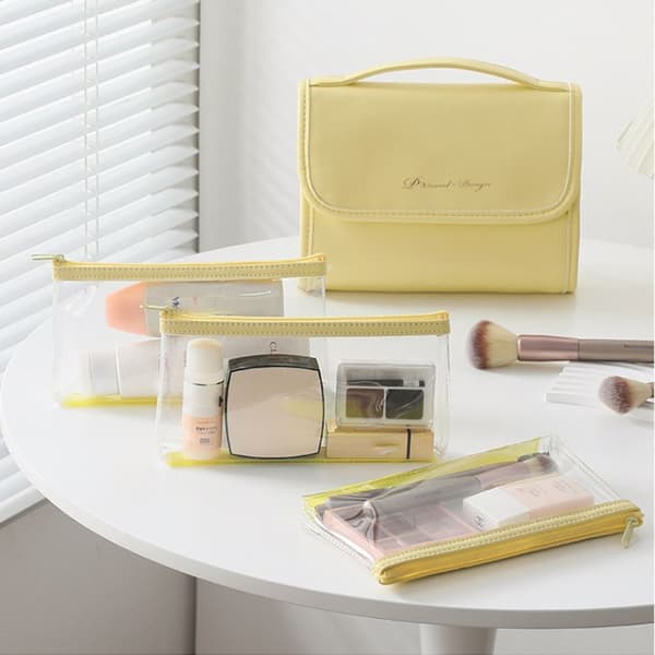 Kosmetisk pose Oppbevaringspose GUL yellow