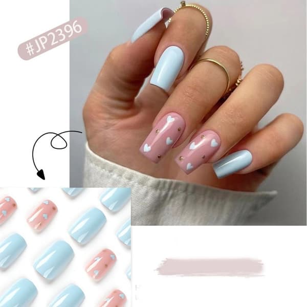 24stk False Nails Long Square JP2403 JP2403 JP2403