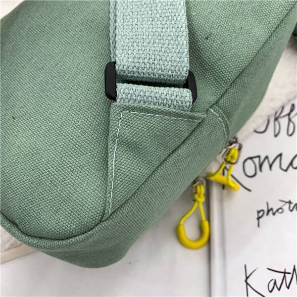 Daisy Print Rintalaukku Yksi olkalaukku Crossbody -laukku VIHREÄ green