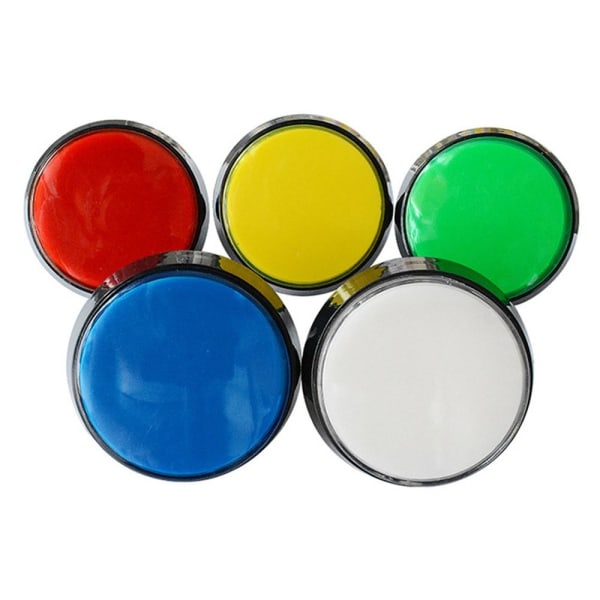 3kpl Arcade Button Game Player -painike VALKOINEN white
