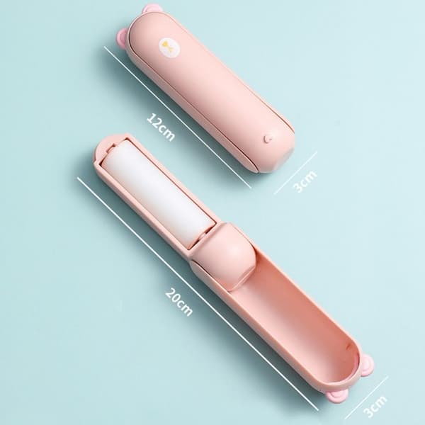 Hair Dust Remover Sticky Roller WHITE white