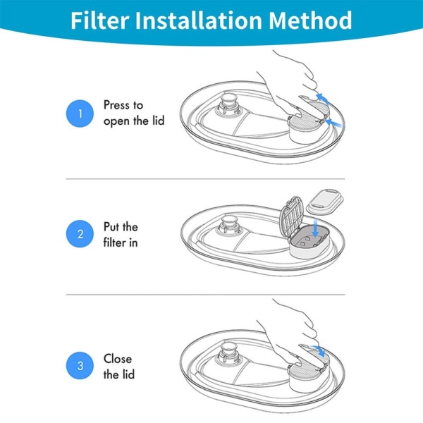 Pet Founian Filter Vandfiltre 4 STK & 4 ​​STK 4 STK & 4 ​​STK 4Pcs & 4Pcs