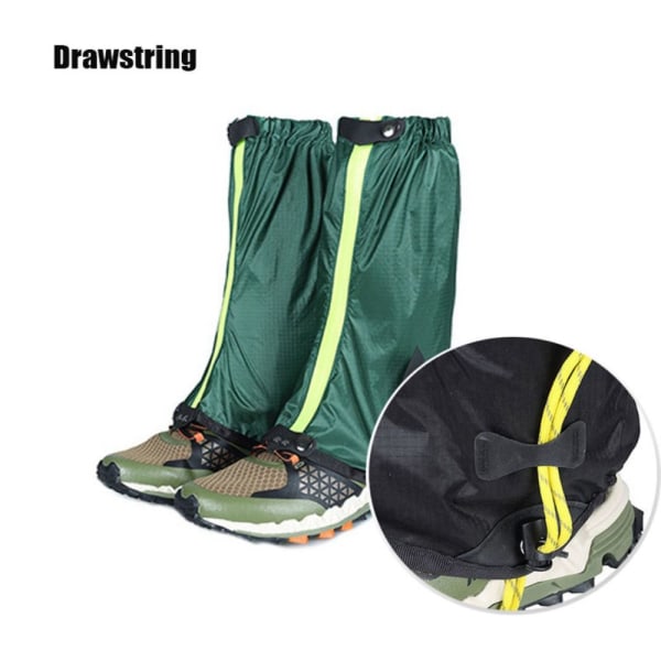 Ben Gaiters Snow Boot Shoe GREEN DRAWSTRING DRAWSTRING Green Drawstring-Drawstring