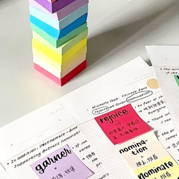 10 Böcker/ Set Sticky Notes Times Sticky RED 5 5 Red 5-5