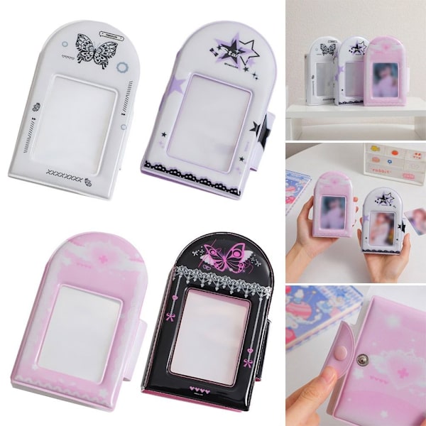 Mini Fotoalbum Förvaringsbok Korthållare PINK LOVE PINK LOVE Pink Love