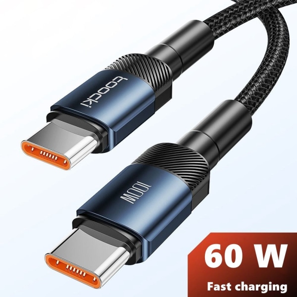 Mobil Datakabel Ladekabel 2M100W SORT 100W SORT 2m100W Black