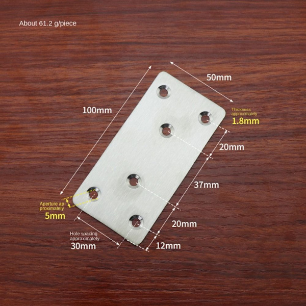 10 Stk 2x4 Beslag Hjørnebeslag Beslag Tilslutningsstykke 10 pcs