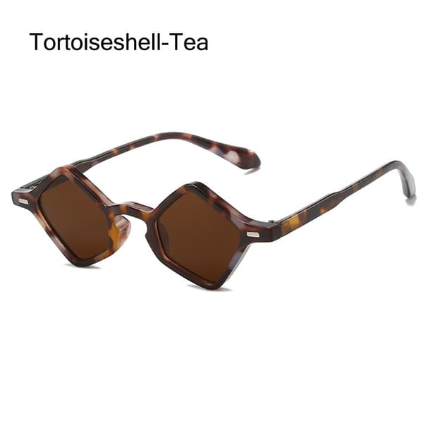 Polygonal Solbriller Small Square Solbriller TORTOISESHELL-TEA Tortoiseshell-Tea