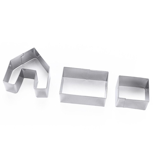 9 Stk Jul Cookie Cutter Kiks Cutter Form Sæt Cookie Silver