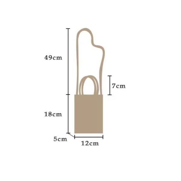 Stickad handväska Knot handledsväska 3 3 3