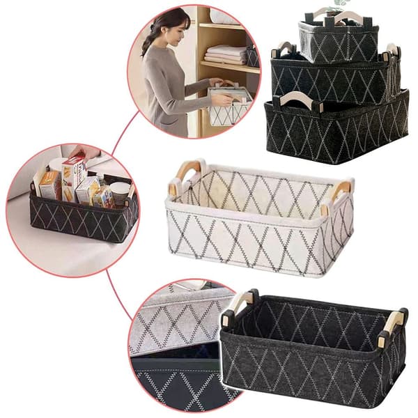 WovenStorage Baskets Förvaringslåda WHITE M white M