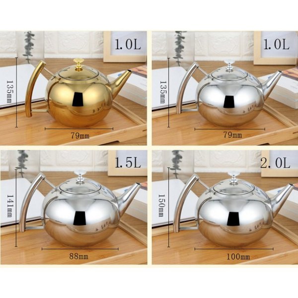 Vattenkokare Te Vattenkokare GULD 1,5L GULD 1,5L Gold 1.5L