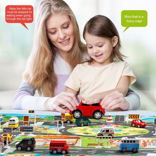 Kids Game Carpet Traffic Map Mat 4 4 4