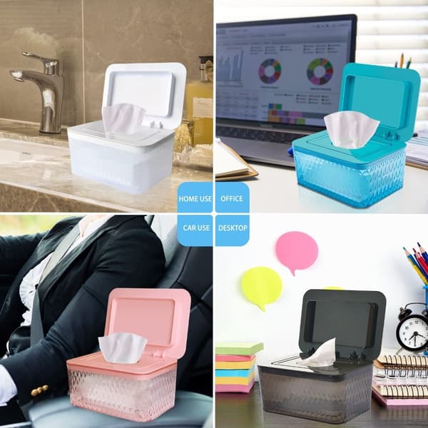 Tissue Box Papir Håndklæde Box BLÅ blue