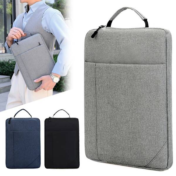 13 15 tums bärbar handväska Ultrabook Sleeve GRÅ 11-12 tum Grey 11-12 inch