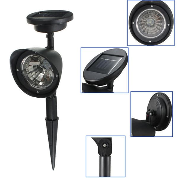 2st Solar Spot Lights Trädgårdsbelysning 2ST-VITT LJUS 2pcs-White Light