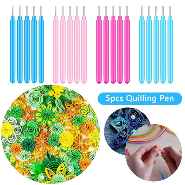 Quilling Pen Curling Winder Tool BLÅ Blue