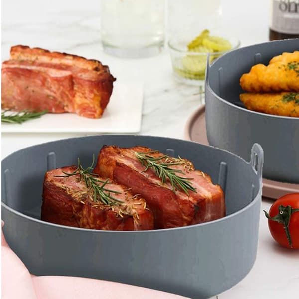Airfryer Silikonform AirFryer Tilbehør GRÅ 16CM