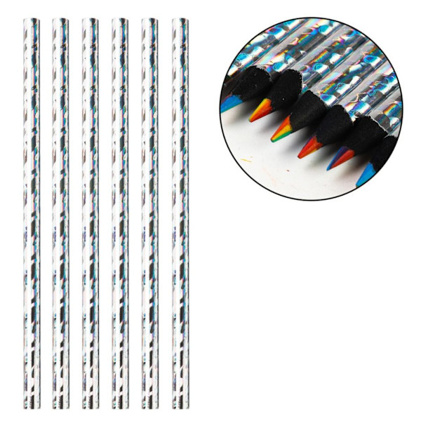 12 stk/sett Fargeblyant Rainbow Core Pencil 01-12STK/SET 01-12PCS/Set