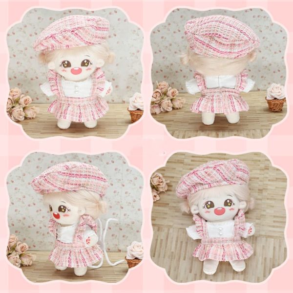 Nukke Vaatteet T-paita Mekot PINK BERET HAT BERET HAT Pink Beret Hat-Beret Hat
