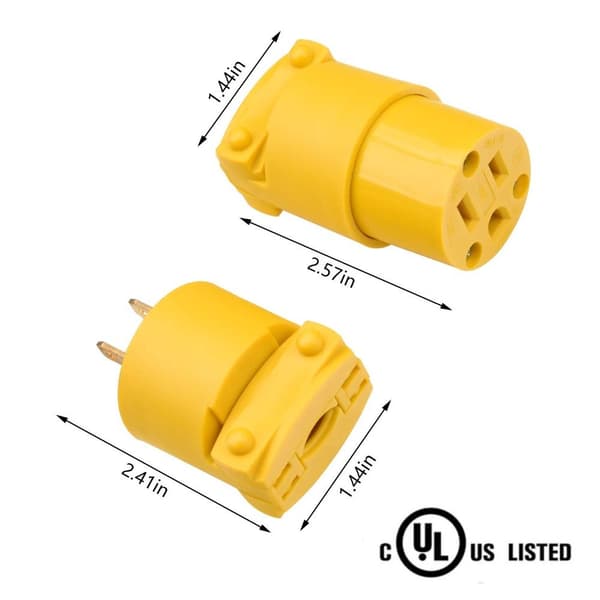 10 kpl US Standard 3 Prong Plug Replacement Plug Power 10 pcs