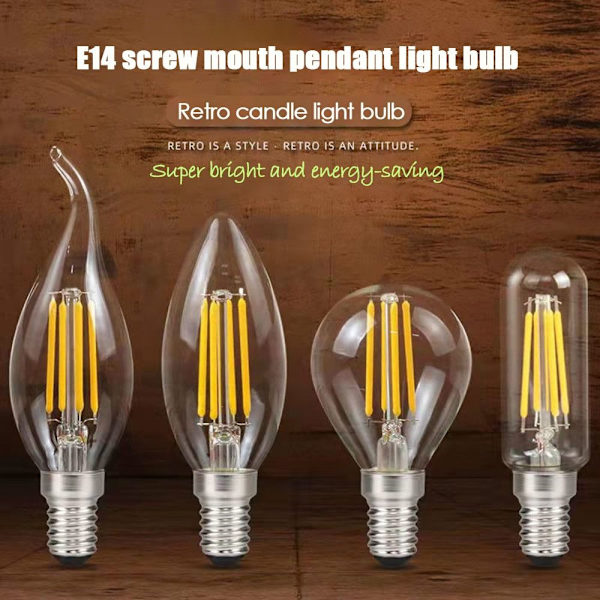 LED-glödlampa Vintage Bulb C35 PULLING TAIL C35 PULLING TAIL C35 Pulling  tail