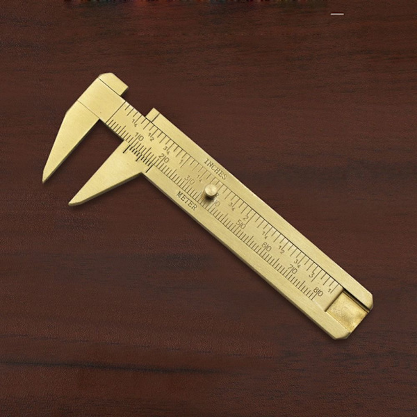 Messing Vernier Caliper Glidemåler ENKEL SKALA ENKEL SKALA Single Scale