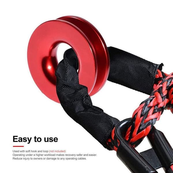 Recovery Ring Snatch Block Pulley SORT Black