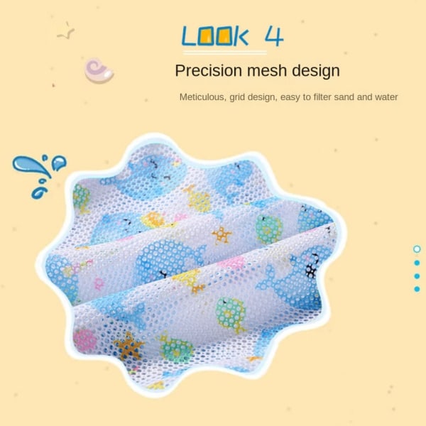2stk Beach Mesh Shovel Beach Seashells Tasker Mesh Bag 2pcs