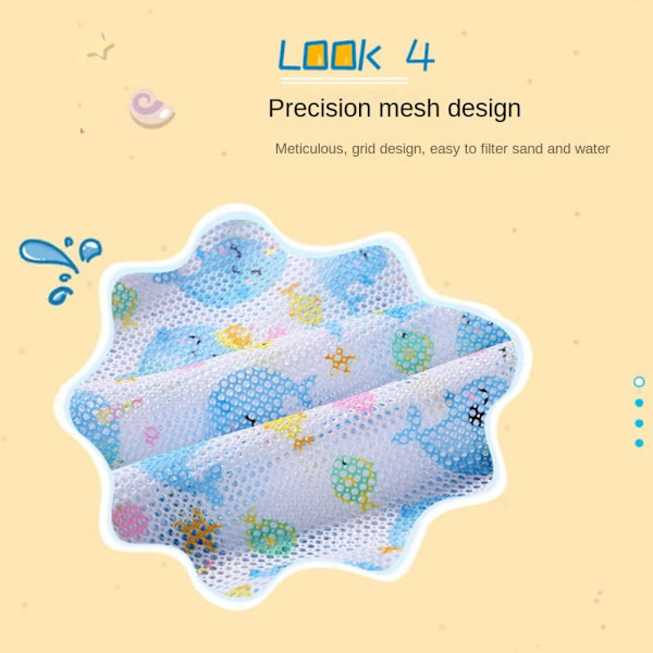 2stk Beach Mesh Spade Beach Seashells Vesker Mesh Bag 2pcs