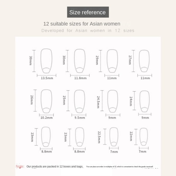 24 stk. Falske negle lange franske Z650 Z650 Z650
