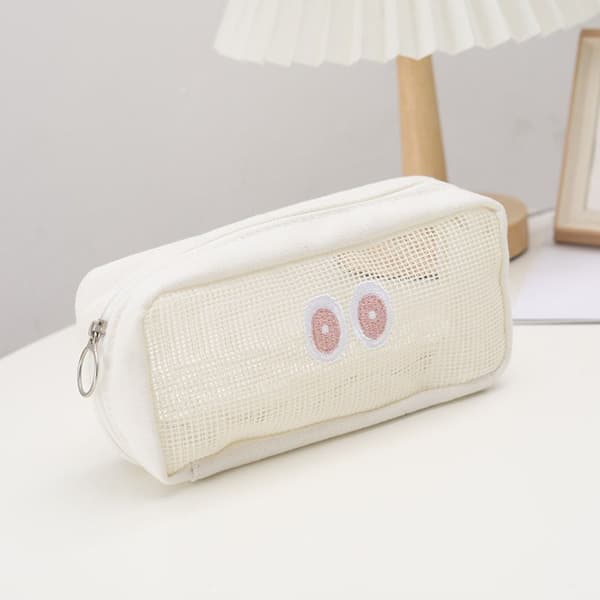 Mesh Pen Bag Papirpose HVIT White
