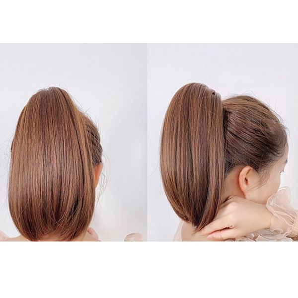 Claw Clip Hästsvans Peruk Hästsvans Clip MÖRKBRUNT Dark Brown