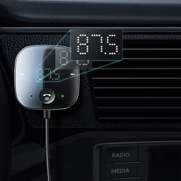 Bluetooth Adapter Biladapter FM Bluetooth Black