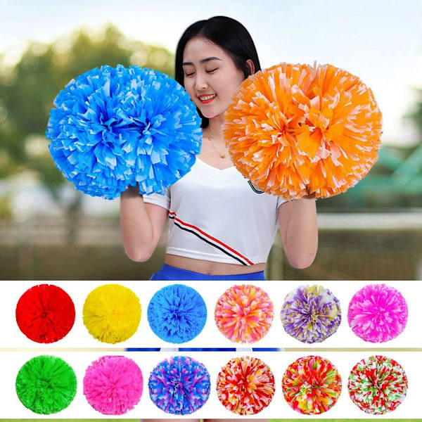 1pari Cheerleader-pommonit Cheerleading Cheerleader-pallo PINK&KELTAINEN Pink&Yellow