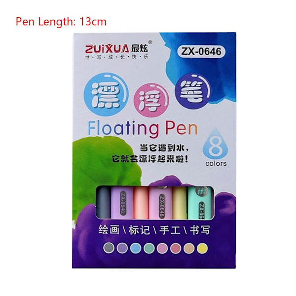 8 STK/æske Vandfarve Pen Floating Pen Whiteboard Markører