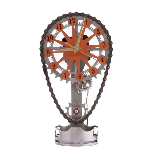 Chain Gear Clock Desktop Clock ORANGE A A Orange A-A