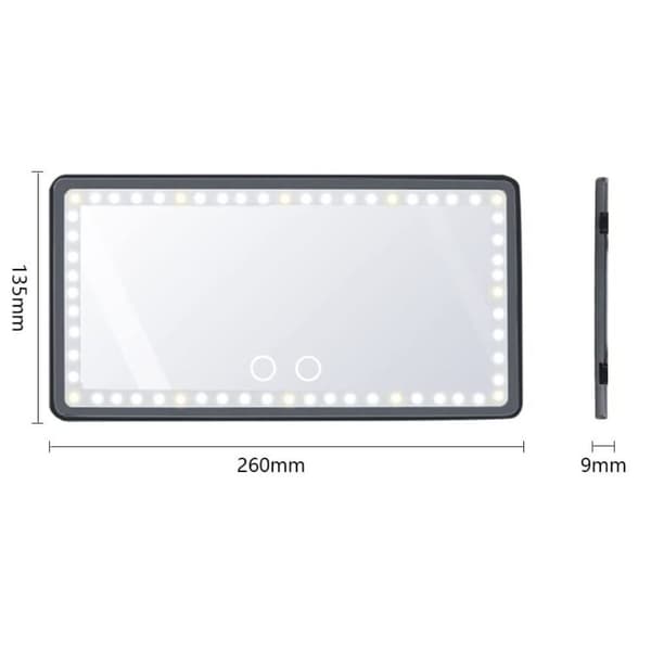 Bil Sminkspegel Solskydd Sminkspegel VIT White