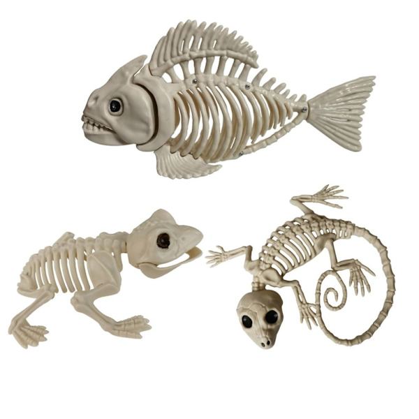 Halloween bevægeligt skelet Dyr falsk skelet GECKO GECKO gecko