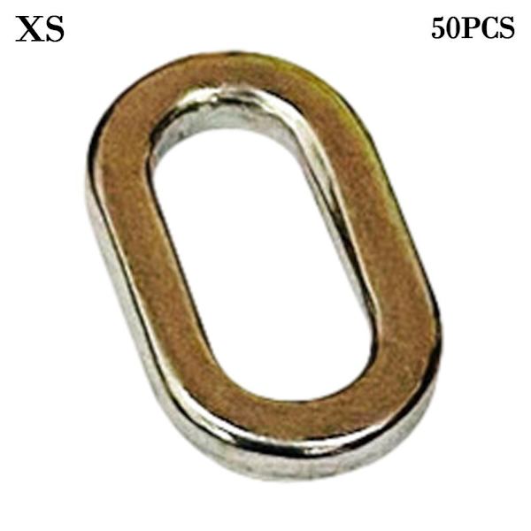 50stk Fiskelokkekobling Fiske Solid Ring XS XS