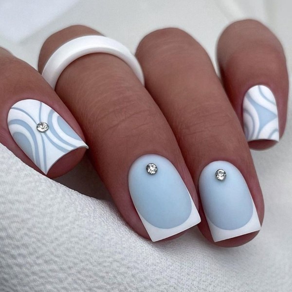 24st False Nails Short Square W338 W338 W338